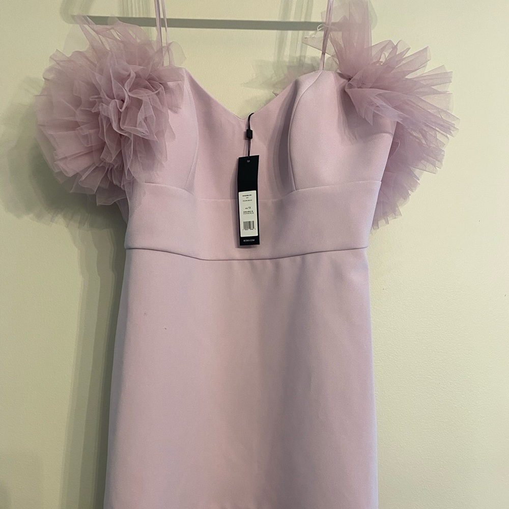 BCBG pouf sleeve evening dress size 12 NWT